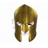 Ancient Greek Spartan Brass Battle Mask